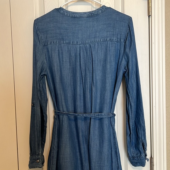 Banana Republic Factory Denim Long-Sleeve Shirt Dress - Picture 7 of 11